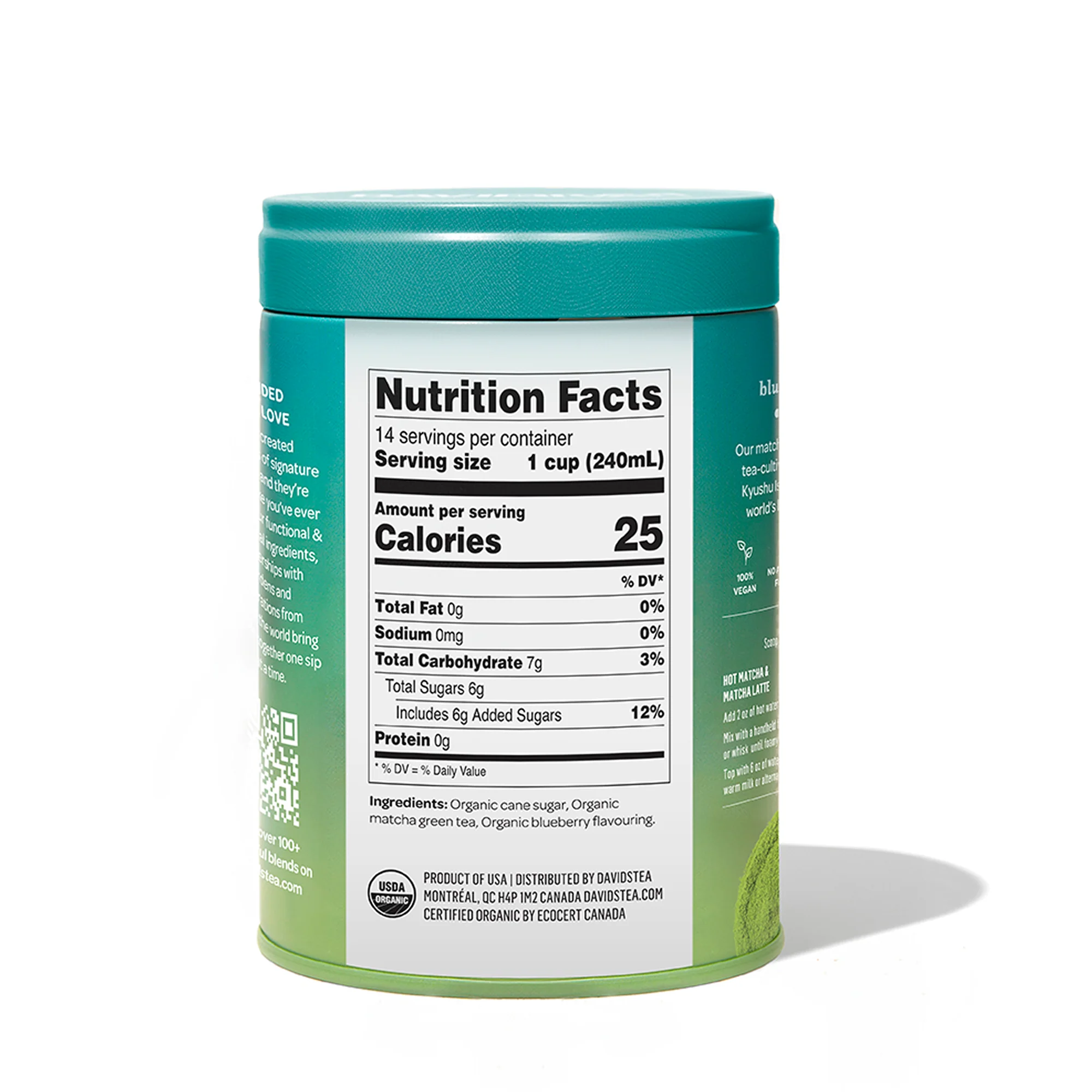 DAVIDsTEA Organic Blueberry Matcha Tea Tin — SKU SB-FB6799-CC08E1F778593C - Image 3