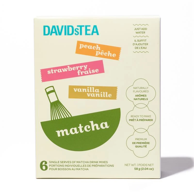 DAVIDsTEA Flavoured Matcha Single Serve Variety Pack — Tea