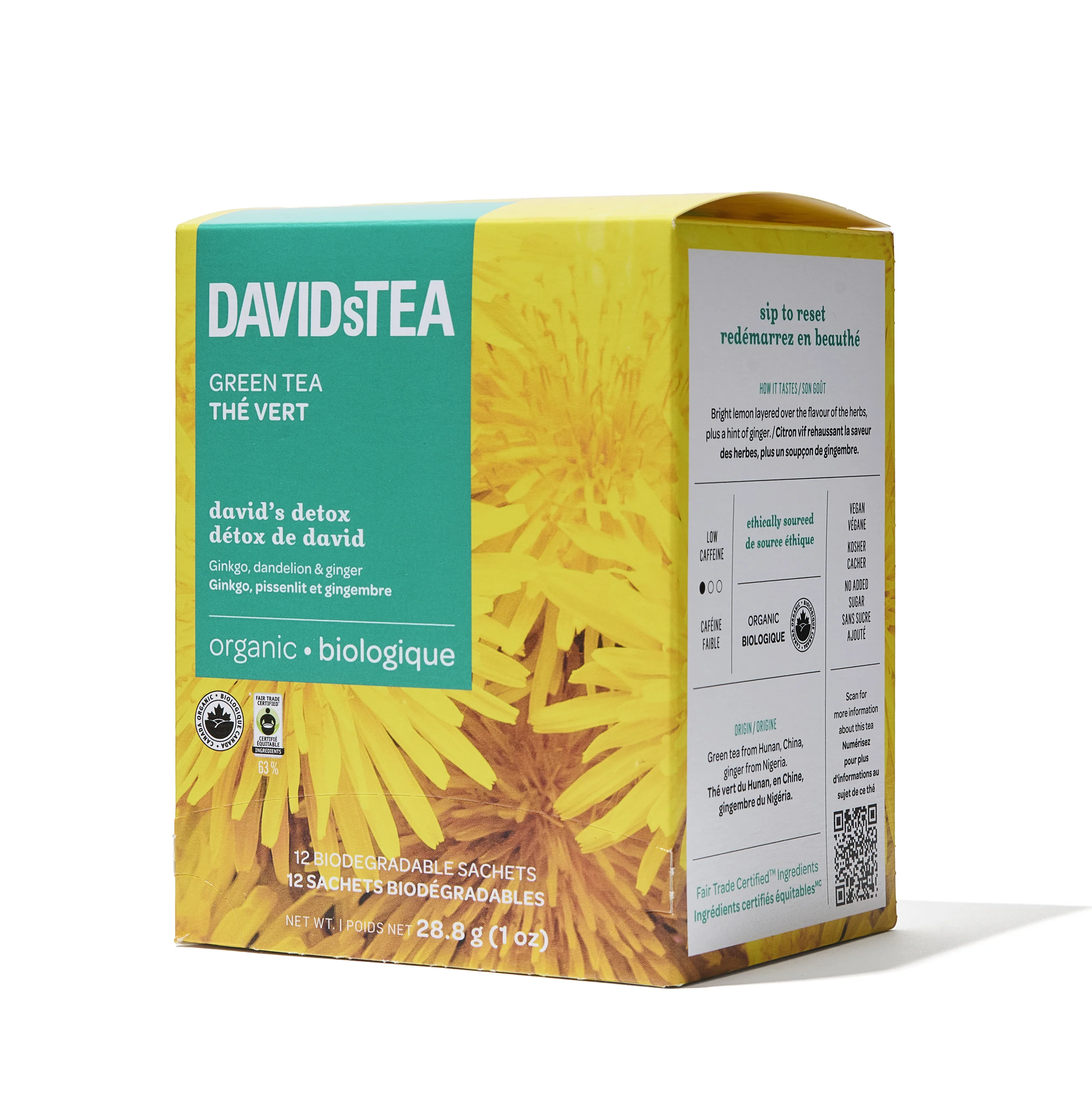 DAVIDsTEA Organic David's Detox Tea Pack of 12 Sachets — SKU SB-FB6799-B1BFCD51B53B83 - Image 3
