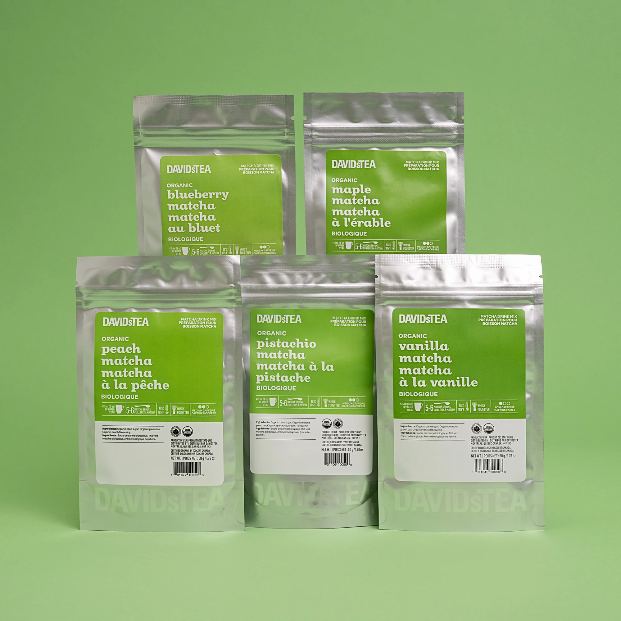 DAVIDsTEA Best Selling Matcha Tasting Pack — Tea