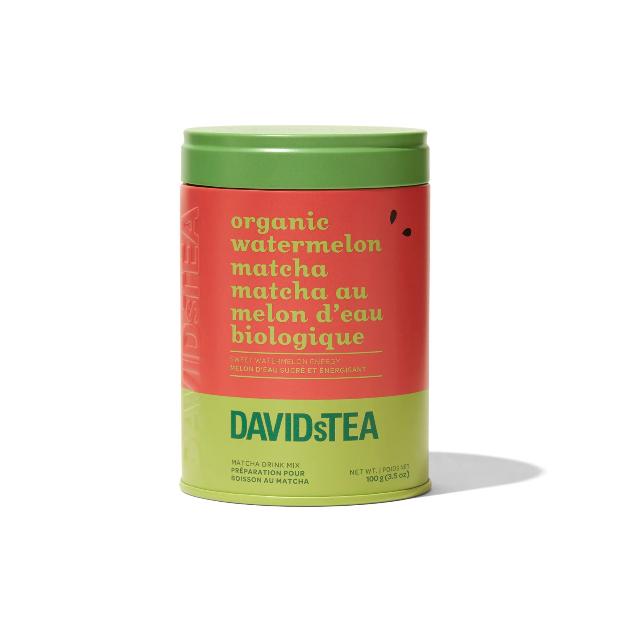 DAVIDsTEA Organic Watermelon Matcha — Can