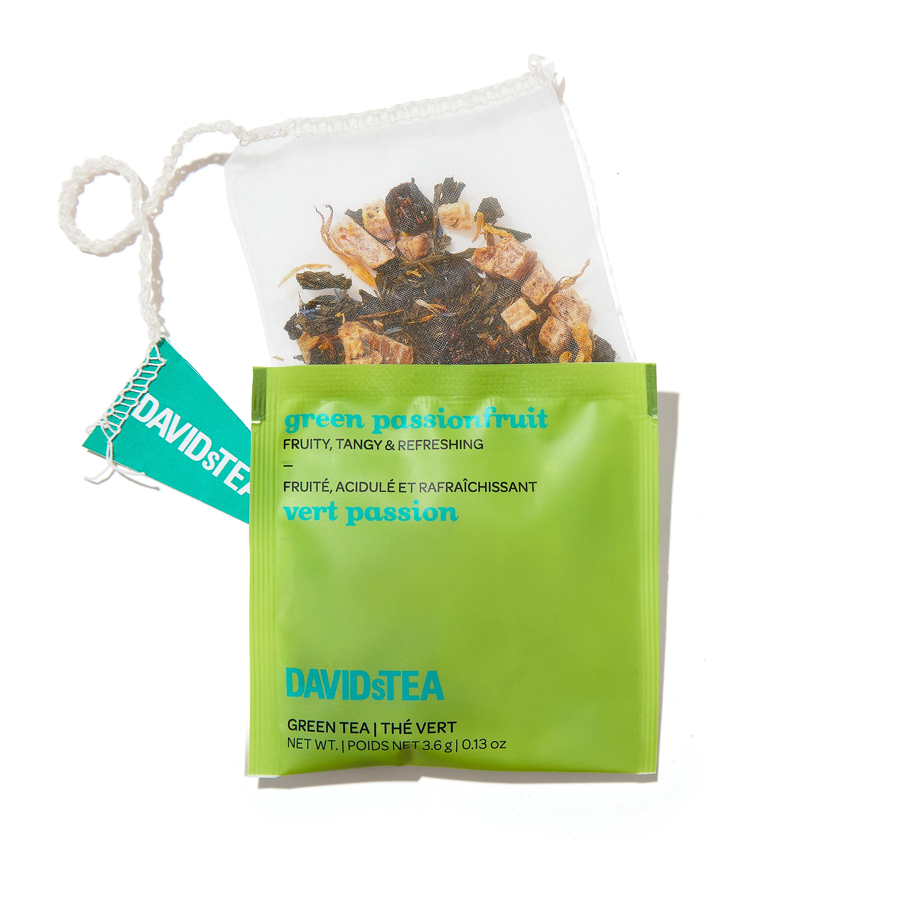DAVIDsTEA Green Passionfruit Tea Pack of 25 Sachets - Image 2