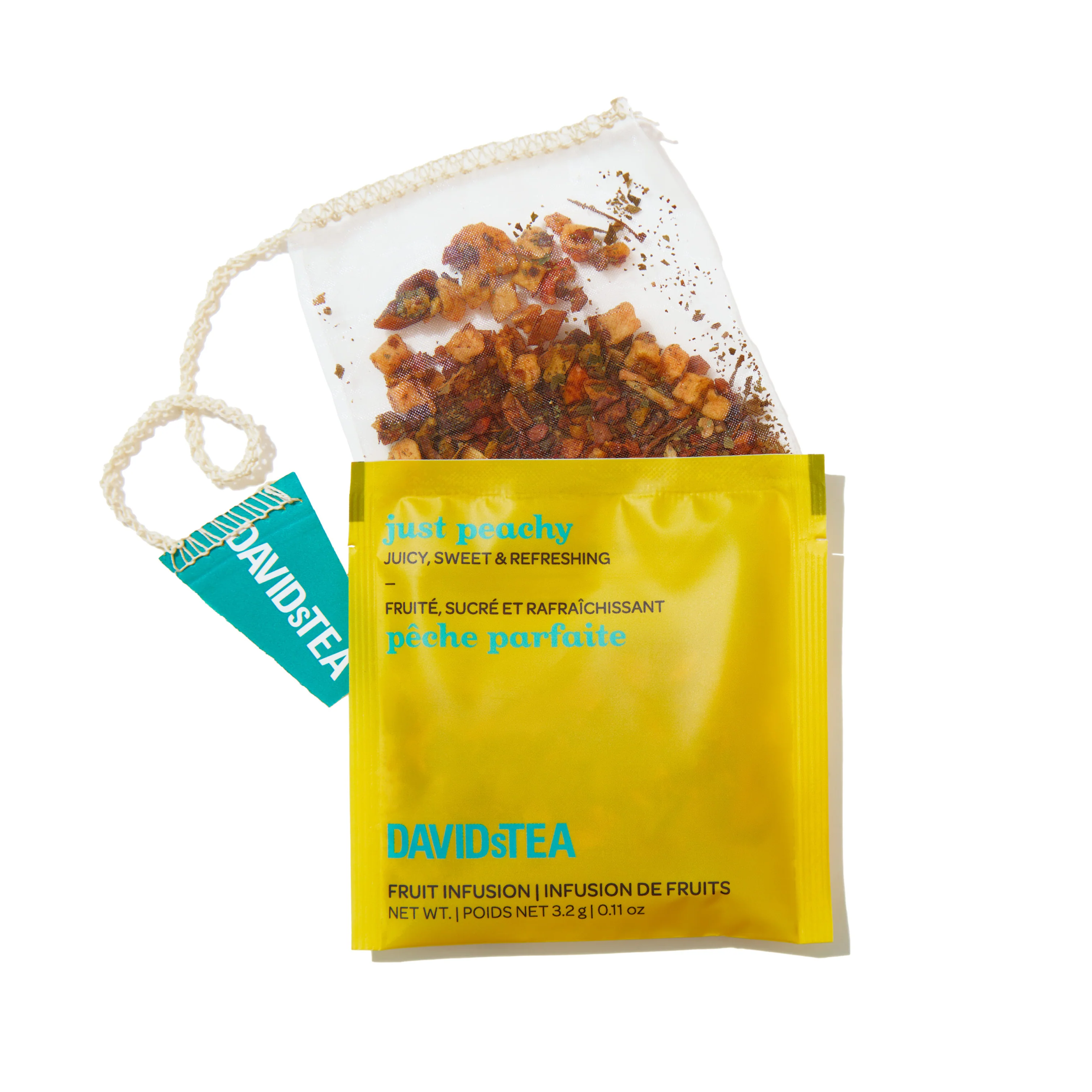 DAVIDsTEA Just Peachy Tea Pack of 25 Sachets - Image 2
