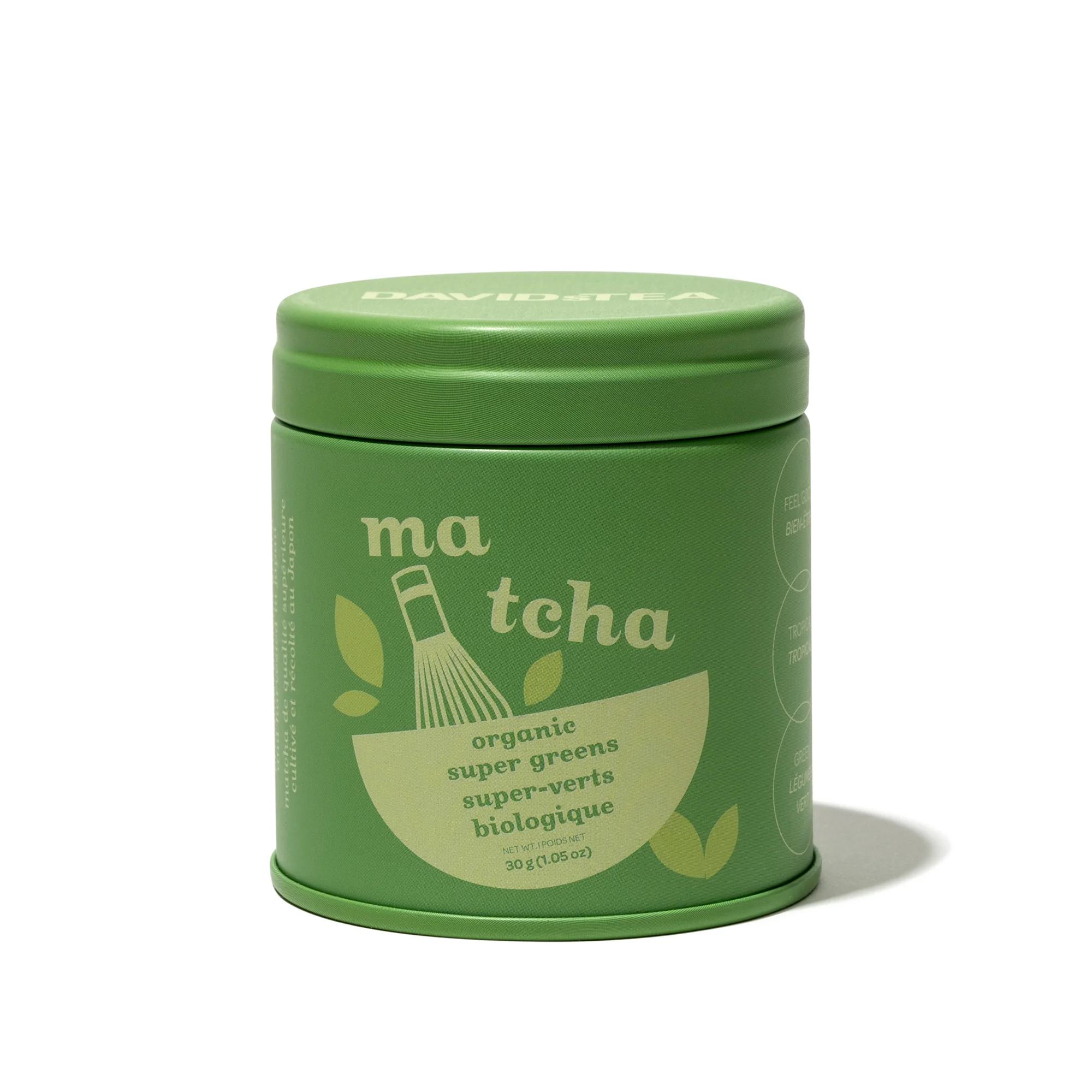 DAVIDsTEA Organic Super Greens Matcha Mini Tin — Tea