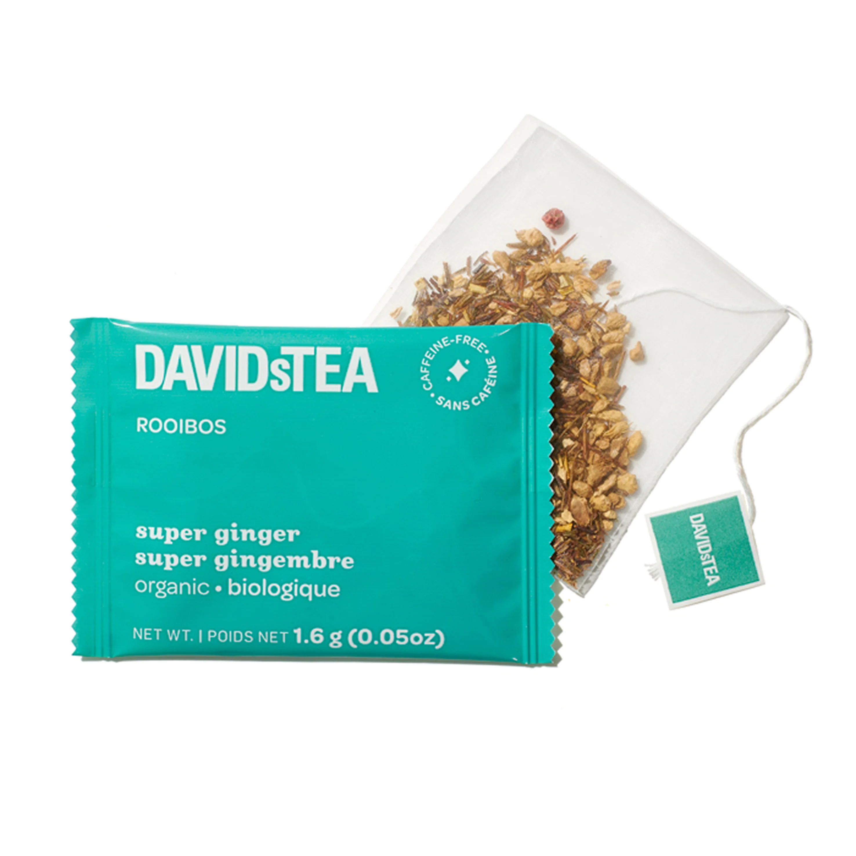 DAVIDsTEA Organic Super Ginger Tea Pack of 12 Sachets — SKU SB-FB6799-53FCAFE177D475 - Image 2