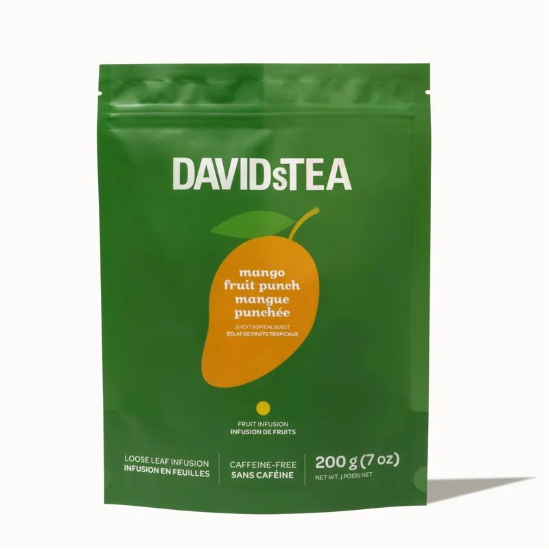 DAVIDsTEA Mango Fruit Punch Tea 200 g Printed Bag — SKU SB-FB6799-CA4044FAD3C027