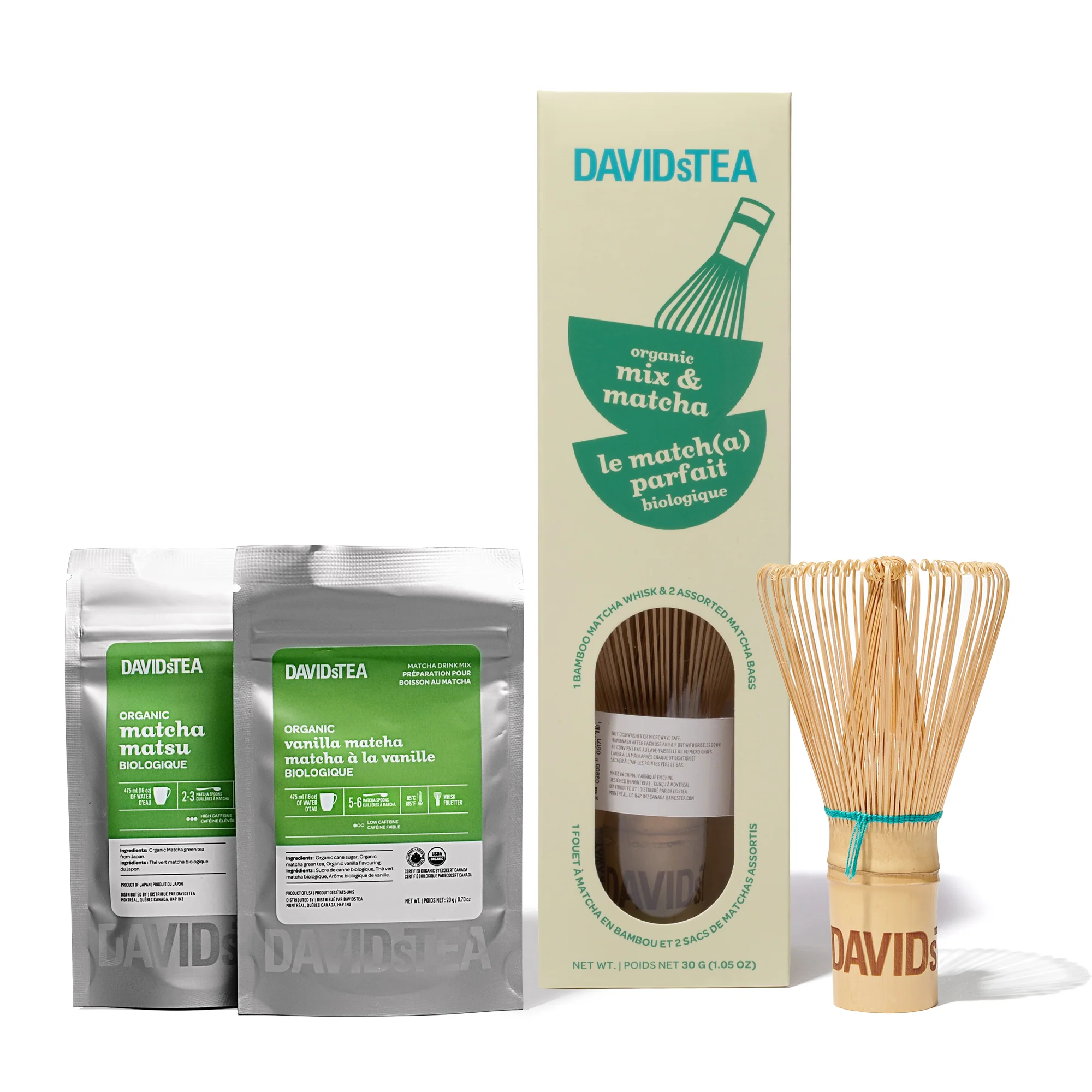 DAVIDsTEA Mix & Matcha Duo with Whisk — Set — SKU SB-FB6799-17F21ACE0ED4B3 - Image 2